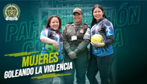 Mujeres goleando la violencia