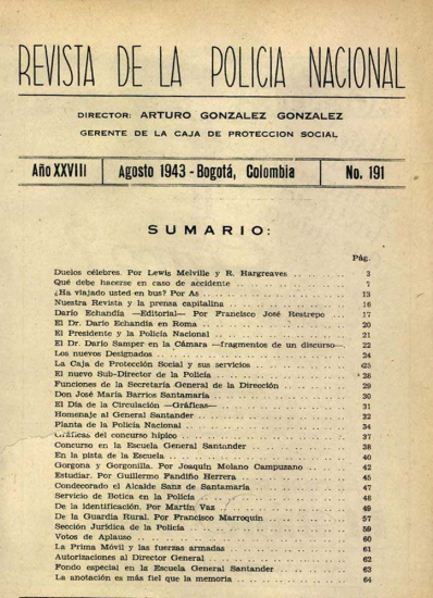 Portada de la Revista de la Policía