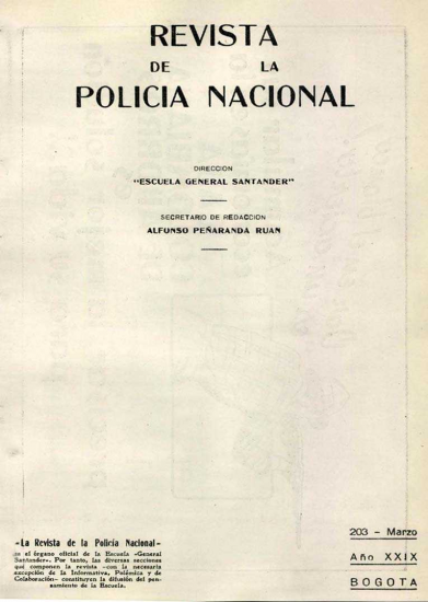 Portada de la Revista de la Policía