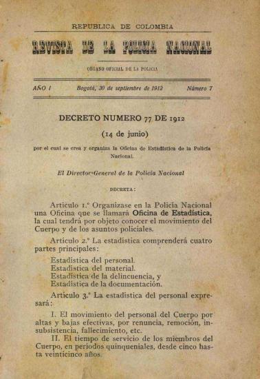 Portada de la Revista de la Policía